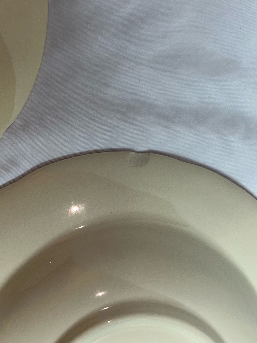 Franciscan Apple Print Vintage Hand-Painted Salad Soup Bowls Set of 7  - 1 Chip - Picture 9 of 11